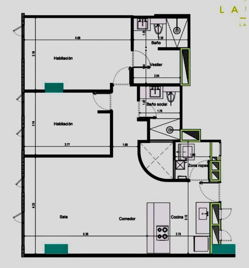 Apartamento Lauret En Laureles Медельин Экстерьер фото